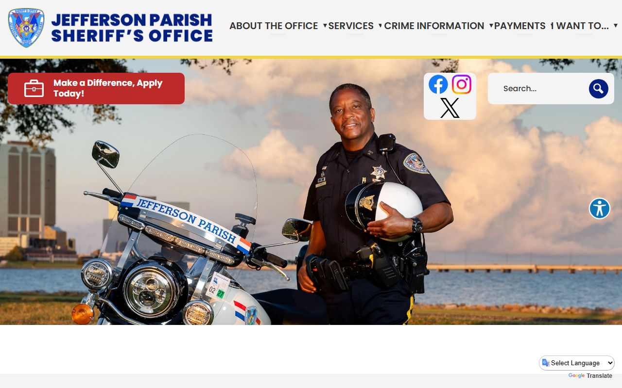 Jefferson Parish Sheriff's Office handling Marrero booking releases and inmate custody